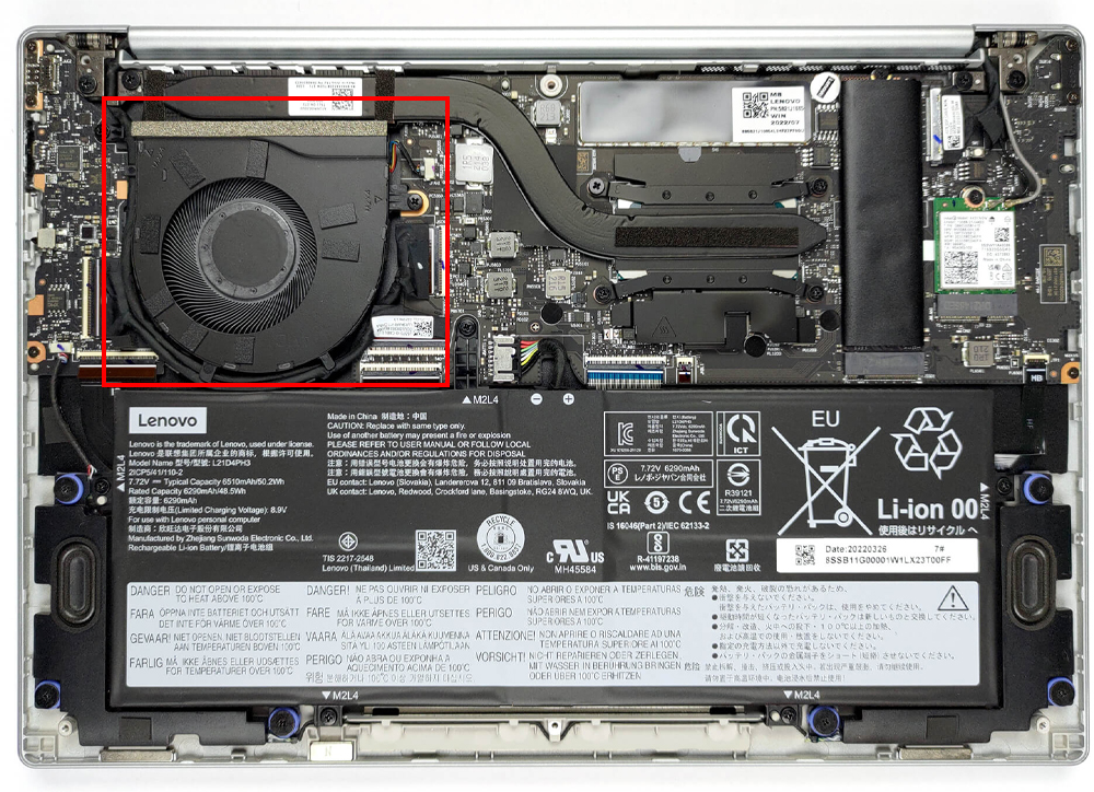 Quạt Tản Nhiệt Laptop Lenovo Yoga Slim 7 Carbon 13inch 2022