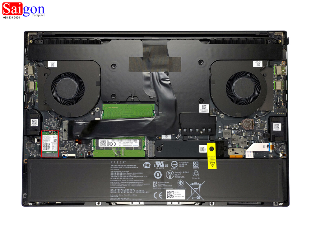 Thay Card WiFi Laptop Razer Tại HCM