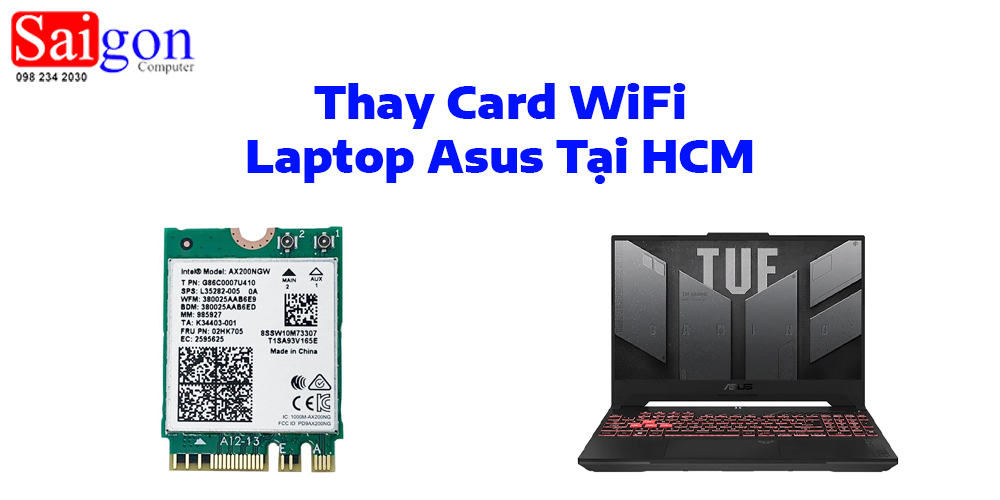 Thay Card WiFi Laptop Asus Tại HCM