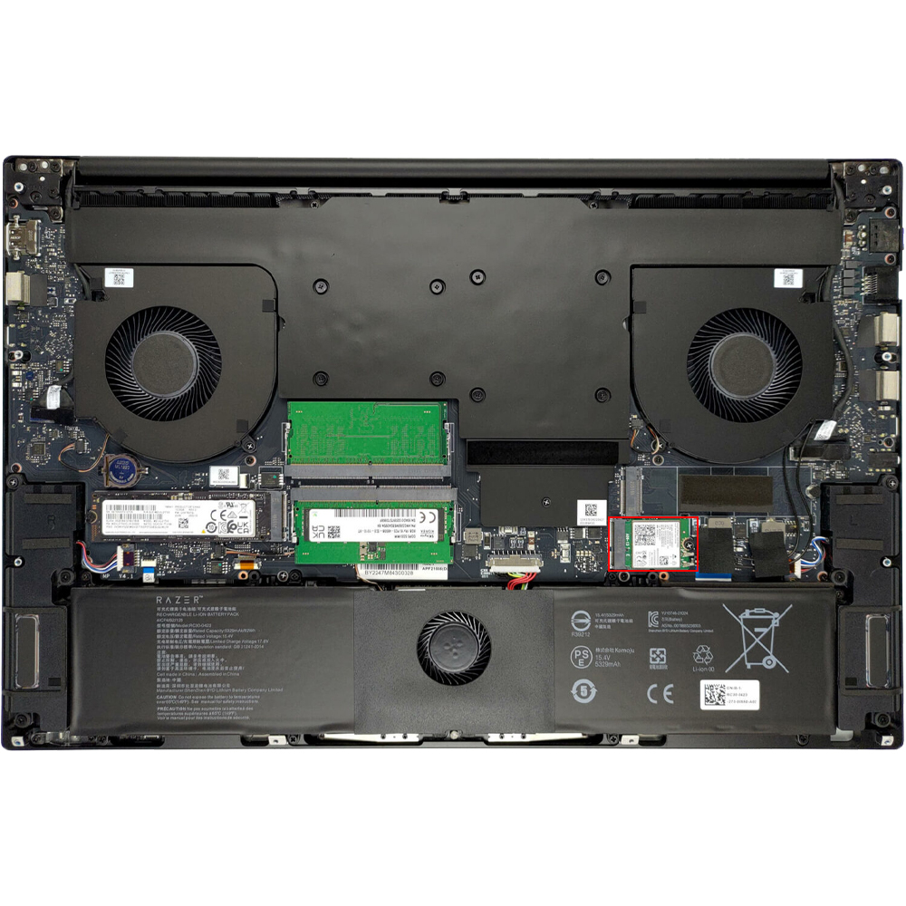 Dịch vụ thay Card Wifi laptop Razer Blade 17 (2022)