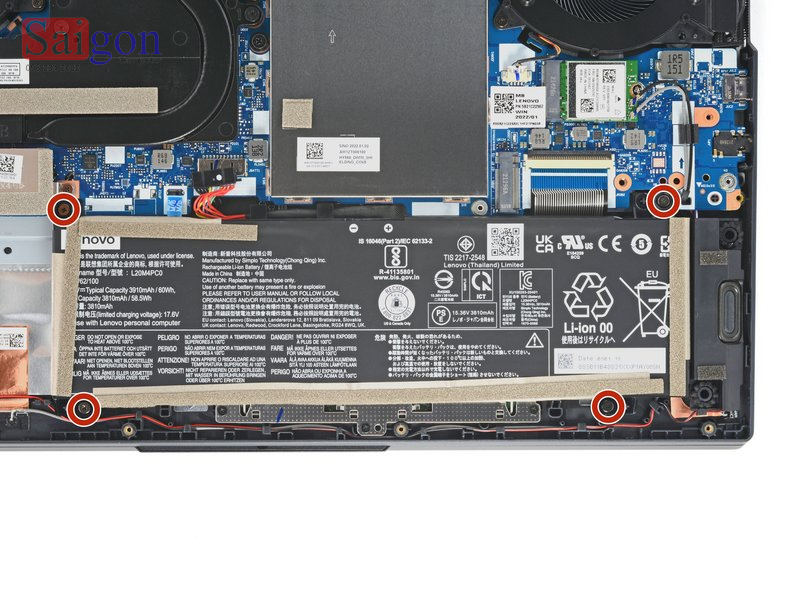 Hướng dẫn thay pin cho laptop Lenovo Legion 5 