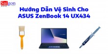Hướng dẫn vệ sinh laptop ASUS ZenBook 14 UX434
